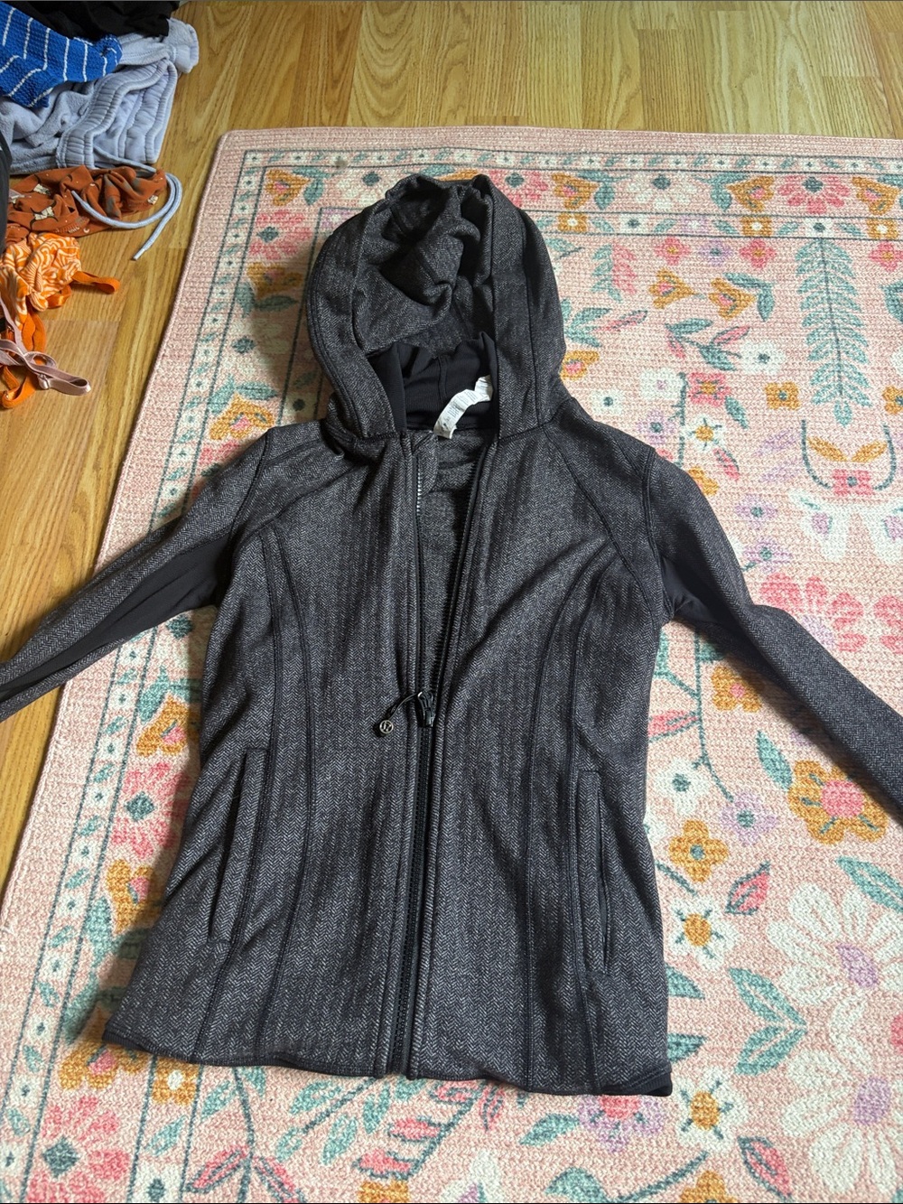 lululemon athletica Hooded Zip Utility Jacket - Charcoal